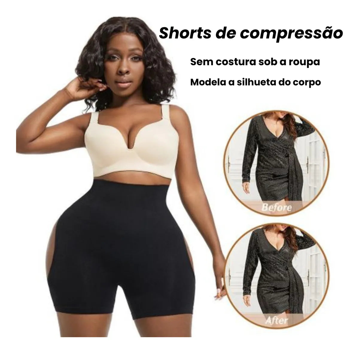 Bragas Moldeadoras de glúteos para Mujer negro XL/XXL - additional image 2